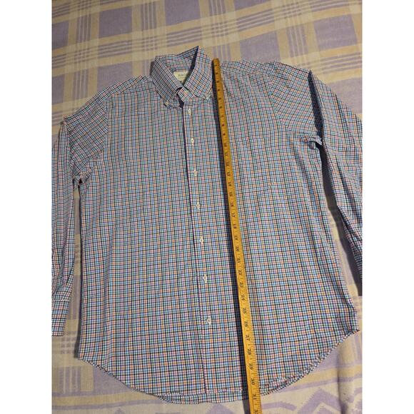 HAGEN Button Sport Shirt CARMEL FIT Men's LARGE L Plaid Check Cotton Multicolor - Picture 4 of 8